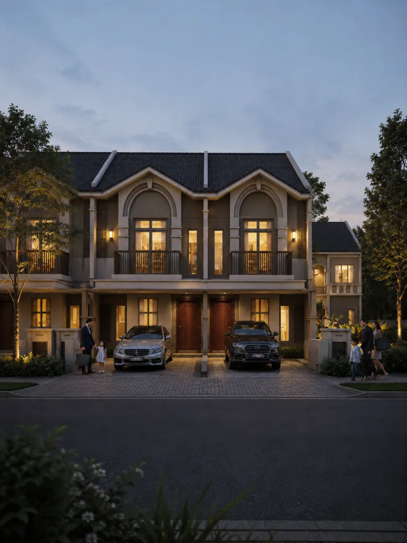 Urban FORResSSTss GCA artist impression: the homes at dusk