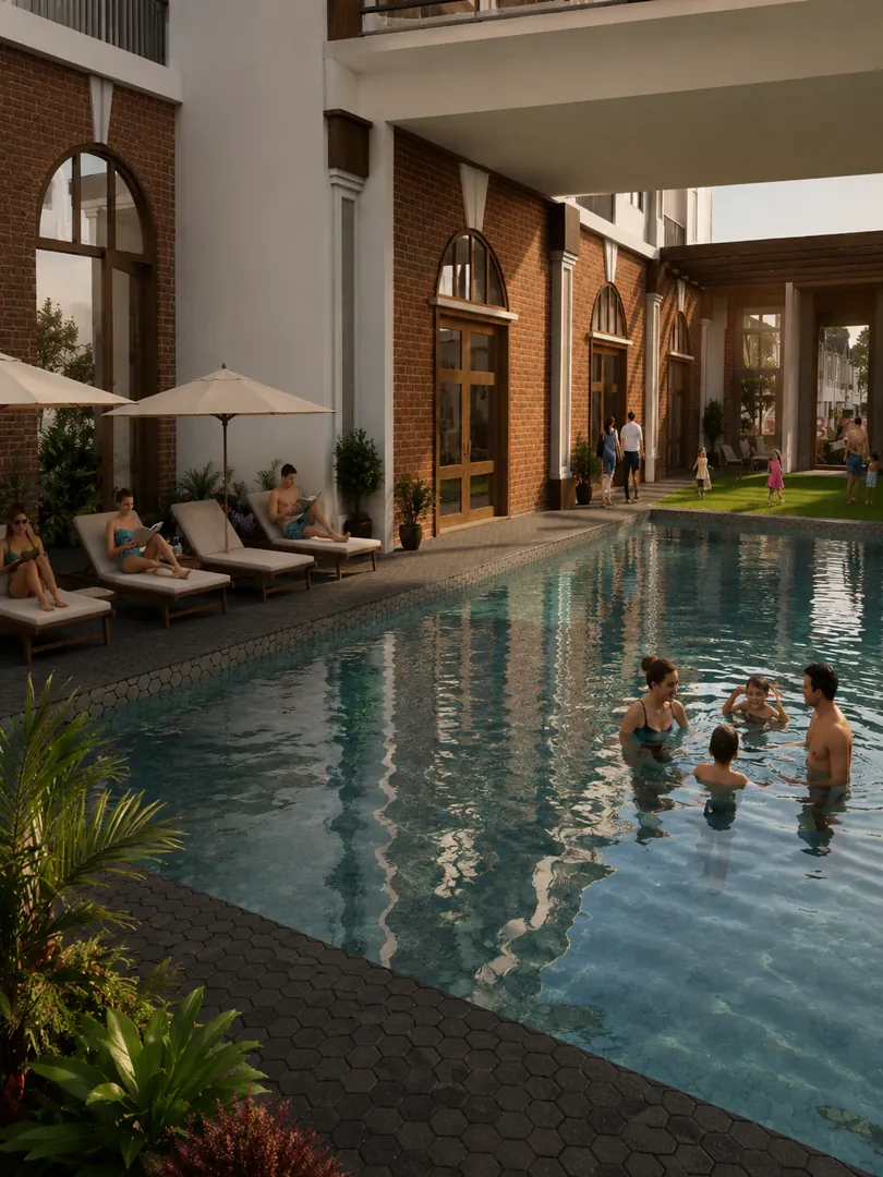 Urban FORResSSTss Clubhouse artist impression: the pool