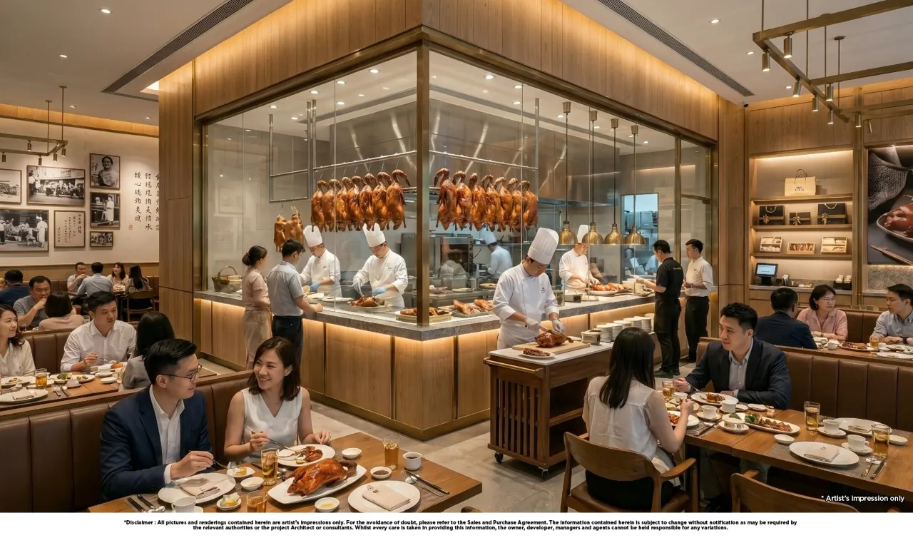 Urban FORResSSTss commercial hub artist impression: cantonese roast duck