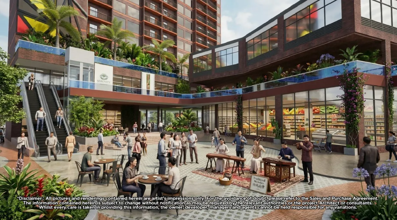 Urban FORResSSTss commercial hub artist impression: live cultural performances