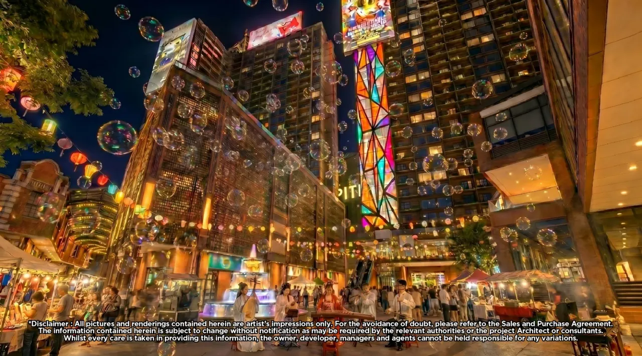 Urban FORResSSTss commercial hub artist impression: the joy of blowing bubbles